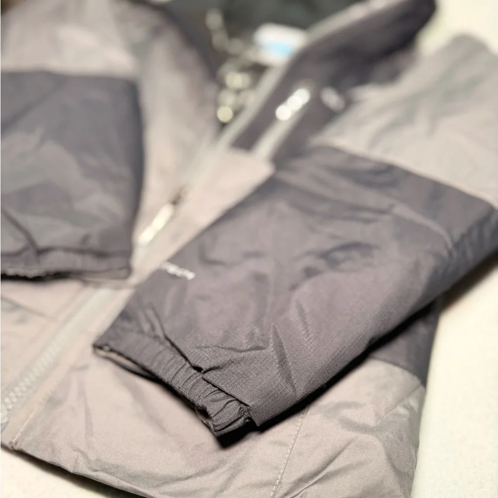 Columbia Kids Two-Tone Gray Raincoat